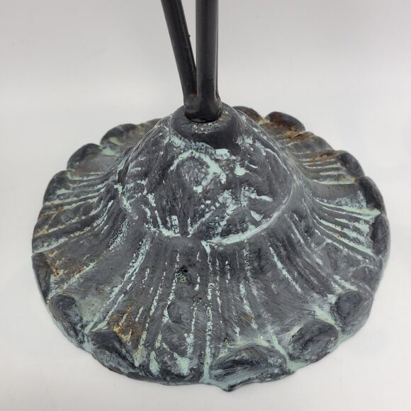 Metal Tree Tealight Candle Holder Bird Nest French Country Farmhouse 3D Leaves - Picture 10 of 10